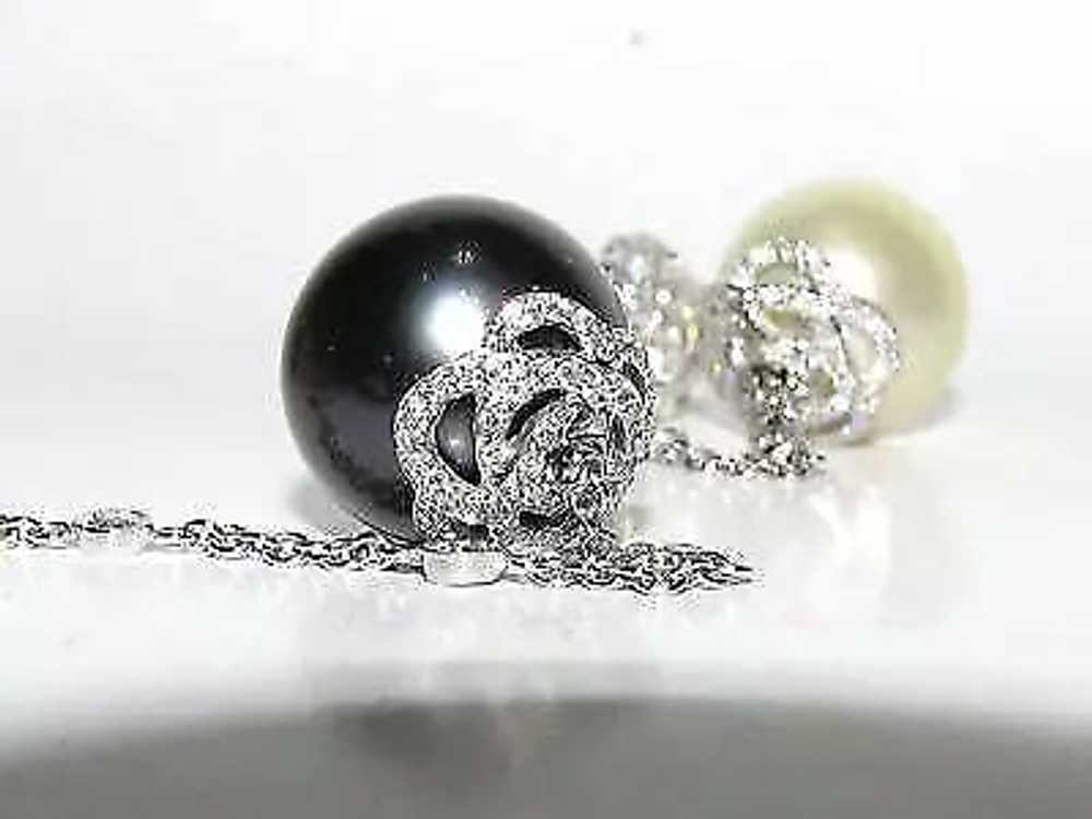 15M BLACK WHITE SOUTH SEA & TAHITIAN PEARL DIAMON… - image 7