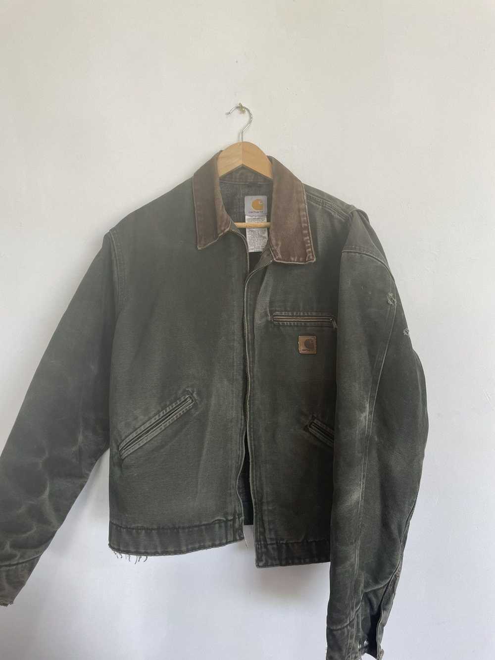 Carhartt Vintage Green Detroit Carhartt jacket - image 5