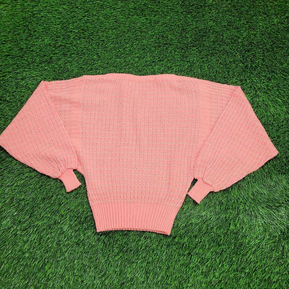 Vintage Vintage 80s Disco Dolman Sleeve Sweater W… - image 2