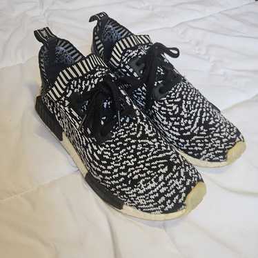 Size 10.5 - adidas NMD_R1 Primeknit Zebra - image 1