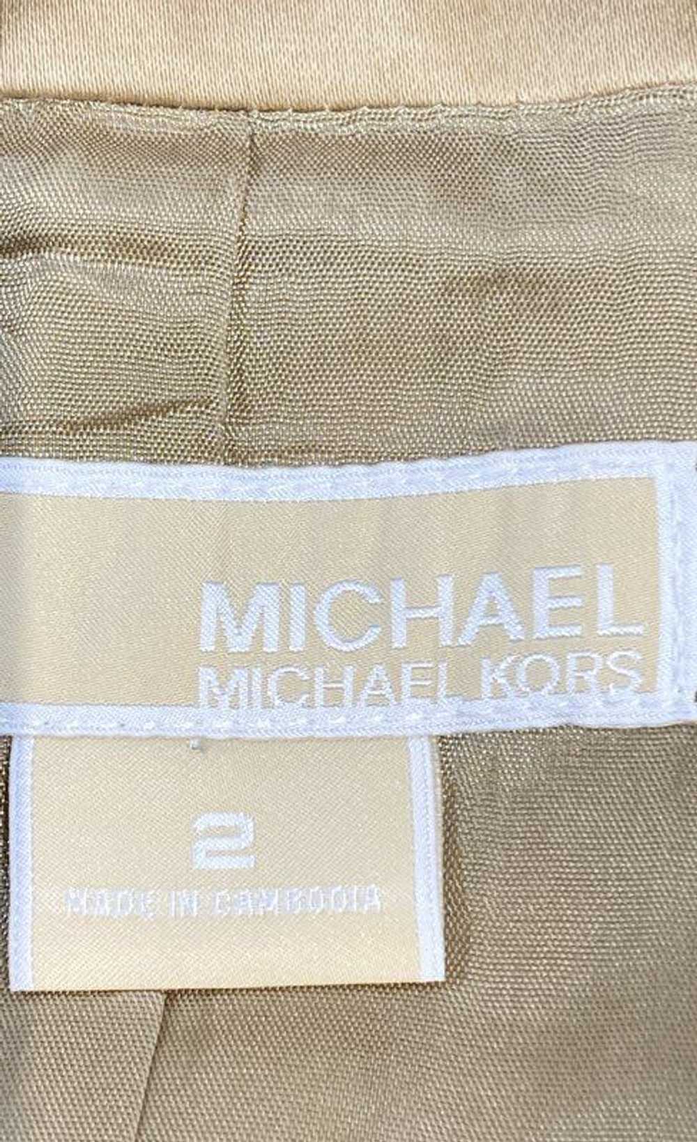 Michael Kors Womens Beige Short Sleeve Pockets Be… - image 3