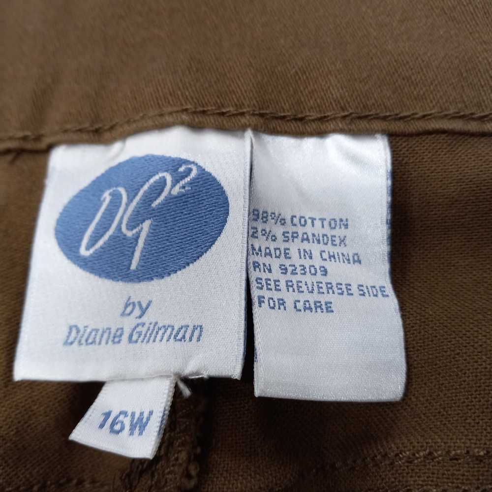 Diane Gilman Brown Tapered Jeans Women's Size 16W - image 3