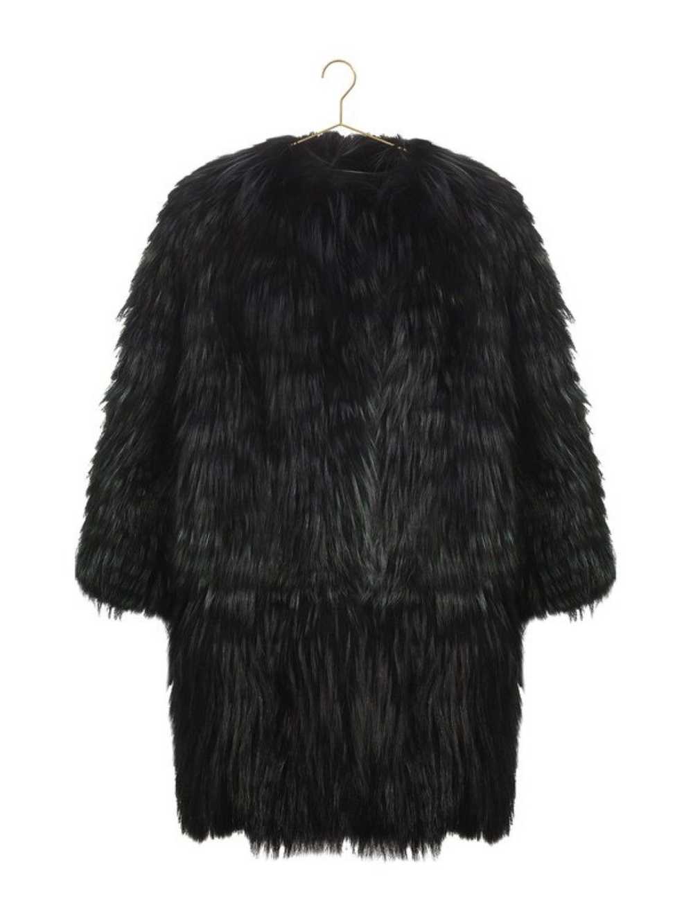 Dior Dior Fur Fox Silk Lining Heavy Coat - image 1