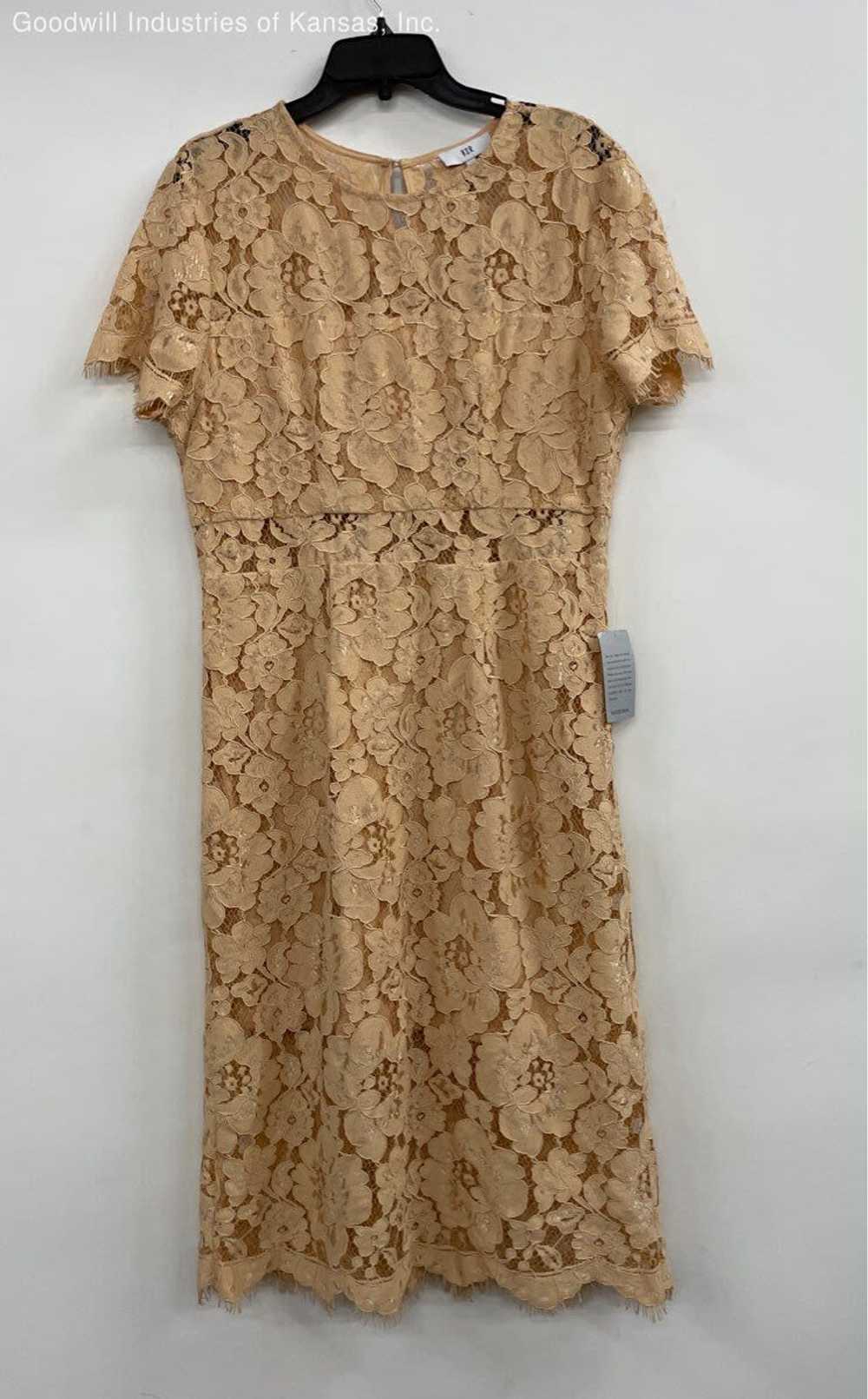 NSR Beige Floral Lace Casual Dress - Size XL - image 1