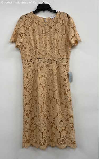 NSR Beige Floral Lace Casual Dress - Size XL