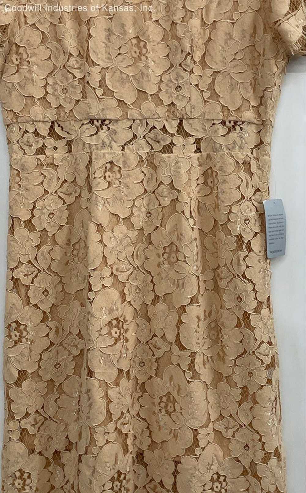 NSR Beige Floral Lace Casual Dress - Size XL - image 2