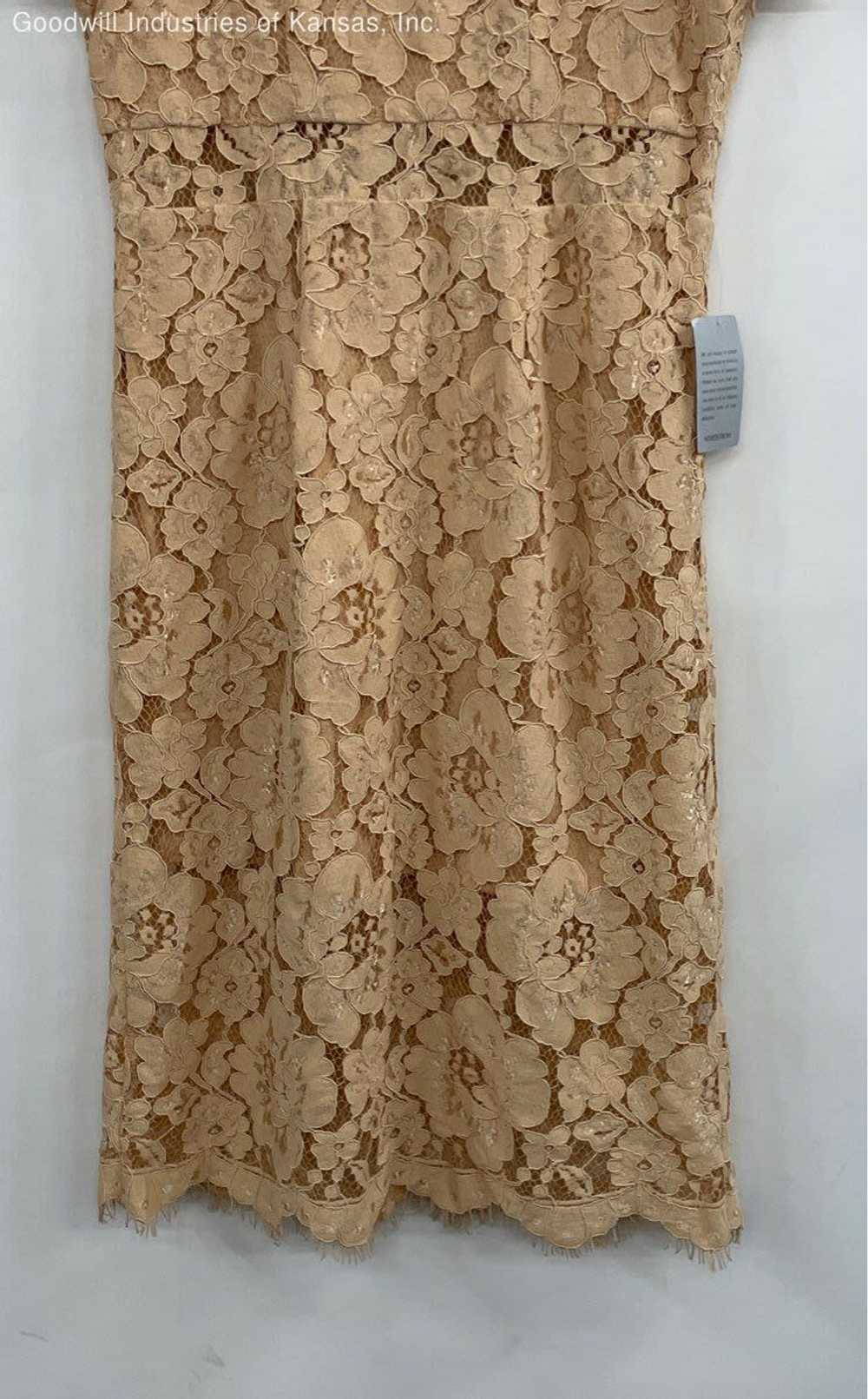 NSR Beige Floral Lace Casual Dress - Size XL - image 4