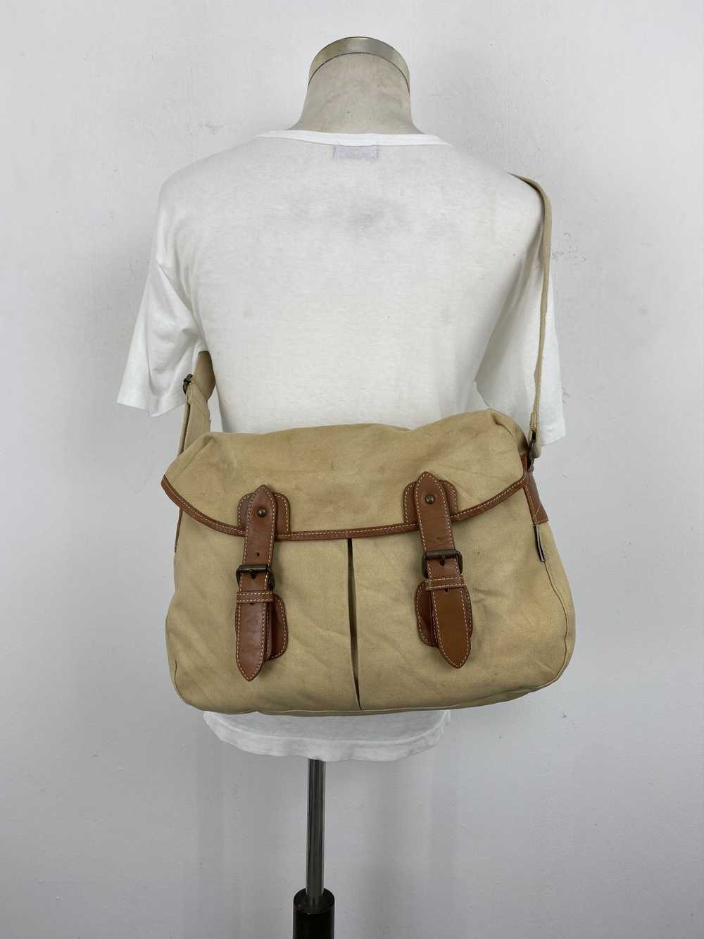 Giordano × Vintage Vintage Giordano Canvas Leathe… - image 2