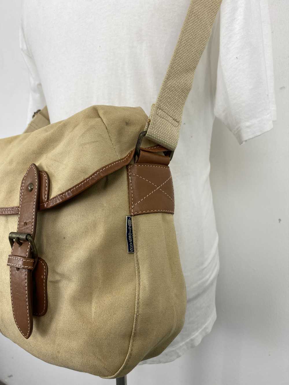 Giordano × Vintage Vintage Giordano Canvas Leathe… - image 4