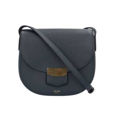 Celine Celine Trotter Shoulder Bag Leather Navy W… - image 1