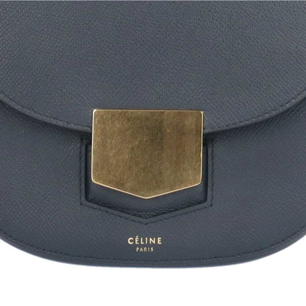 Celine Celine Trotter Shoulder Bag Leather Navy W… - image 7