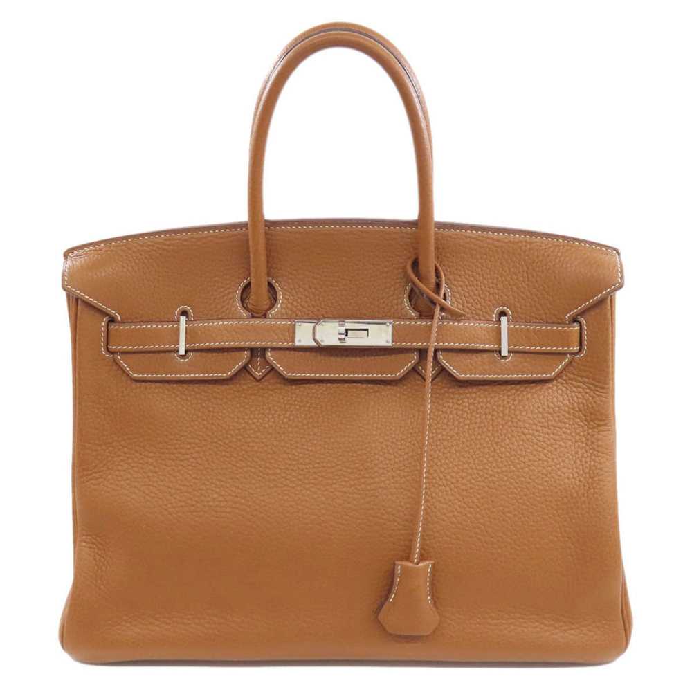 Hermes Hermes Birkin 35 Gold Handbag Ardennes Wom… - image 11