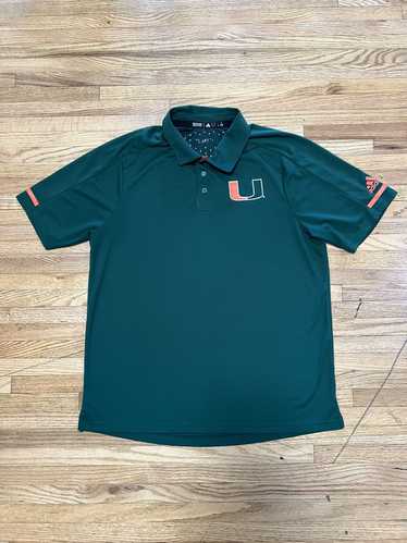 Adidas Miami Hurricanes Polo NCAA On-Field Size La