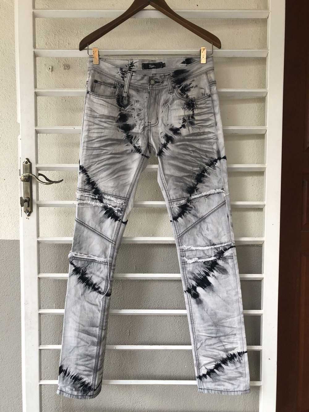 Japanese Brand × Streetwear Midas tie dye skinny … - image 1