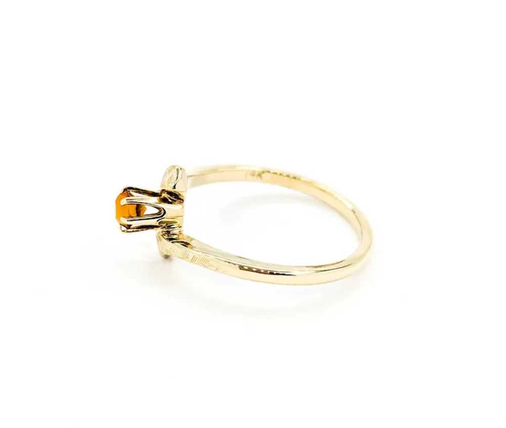 Elegant 14k Yellow Gold Citrine Solitaire Ring - image 5