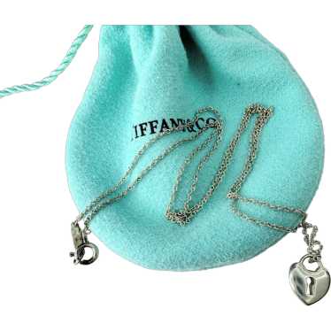 Tiffany & Co. Sterling Silver Heart Lock Pendant … - image 1