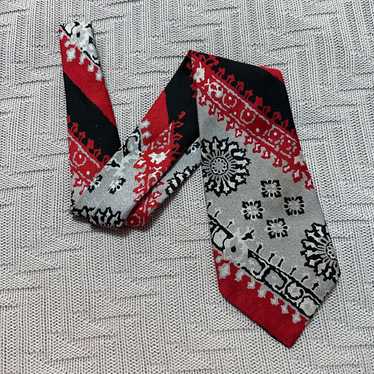 Oleg Cassini Vintage Oleg Cassini red bandana pri… - image 1