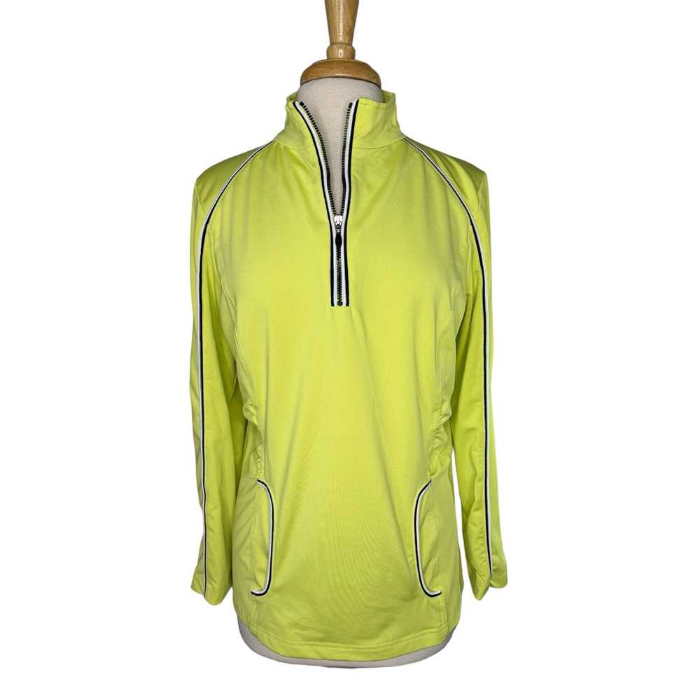 Chicos CHICOS ZENERGY GOLF Green 1/4 Zip Long Sle… - image 1