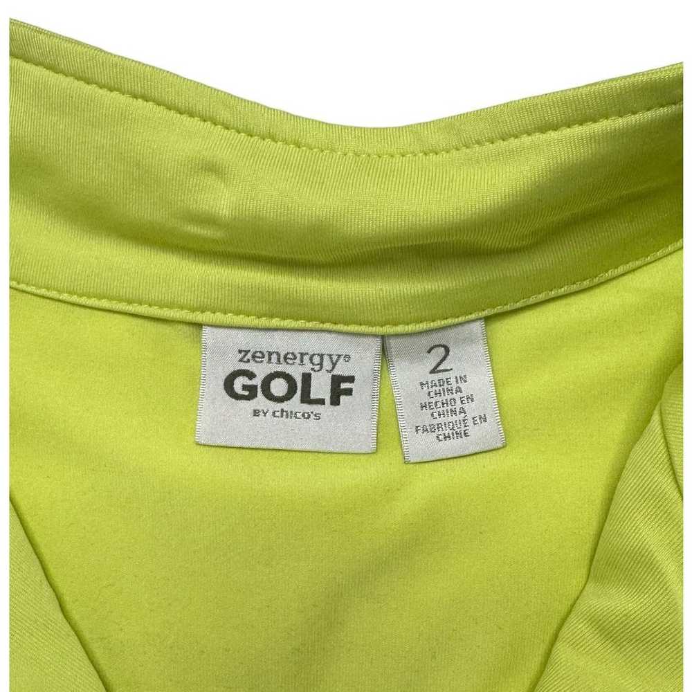 Chicos CHICOS ZENERGY GOLF Green 1/4 Zip Long Sle… - image 6