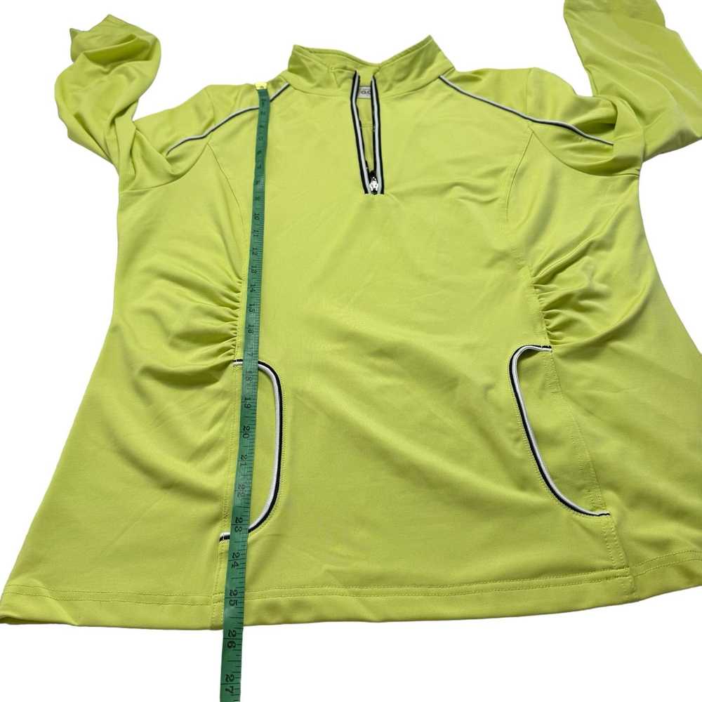 Chicos CHICOS ZENERGY GOLF Green 1/4 Zip Long Sle… - image 7