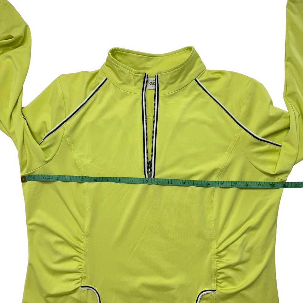 Chicos CHICOS ZENERGY GOLF Green 1/4 Zip Long Sle… - image 8