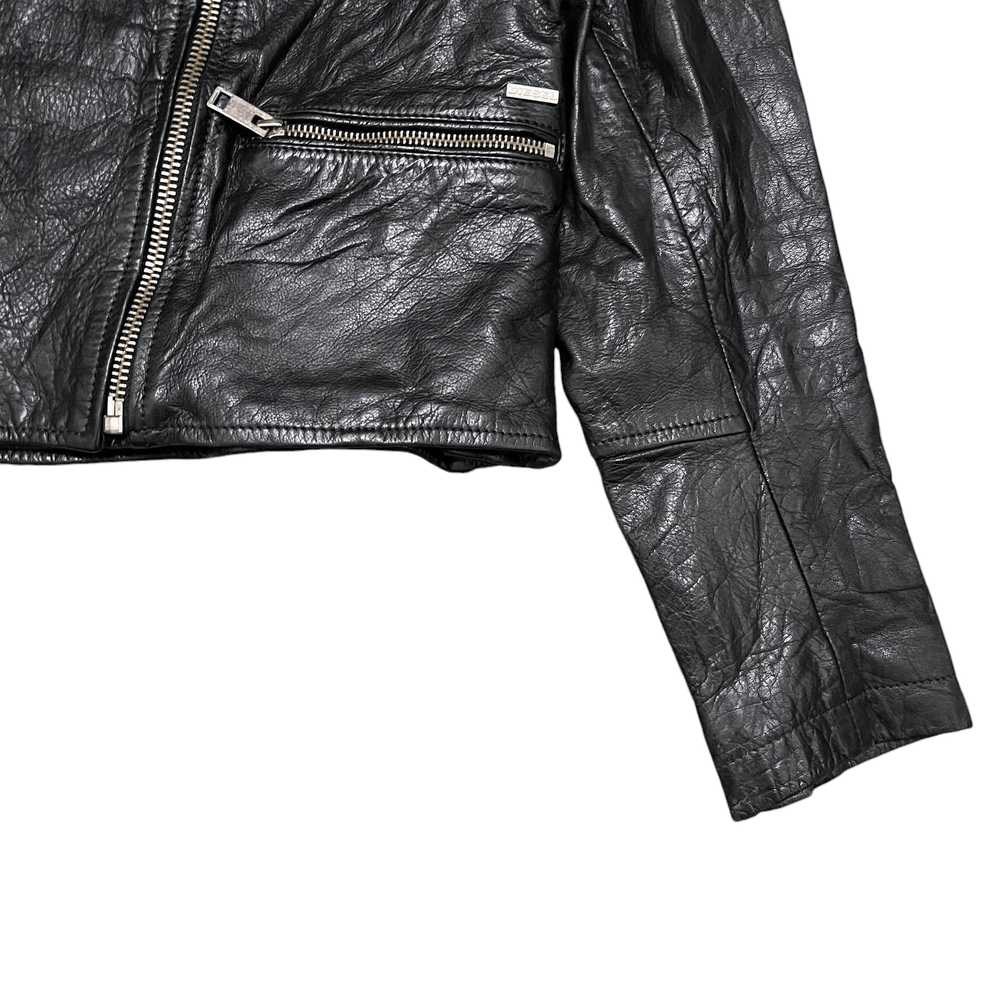 Diesel × Diesel Black Gold × Leather Jacket Vinta… - image 4