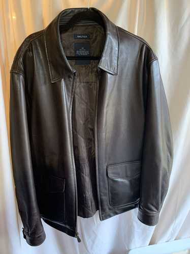 Mens nautica leather jacket - Gem