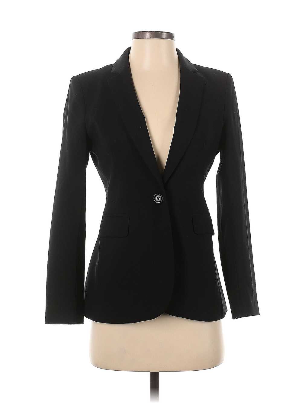 Banana Republic Women Black Wool Blazer 2 Petites - image 1