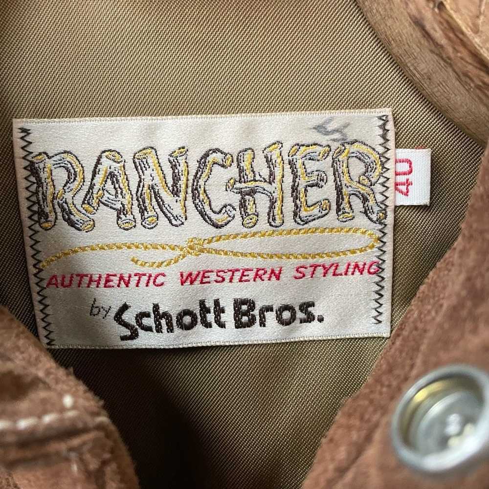 Vintage Vintage 70s Rancher Schott Bros Suede Sna… - image 7