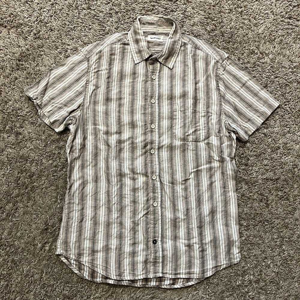 Streetwear × Taylor Stitch Linen Tencel Striped S… - image 1