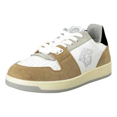 Versace Leather low trainers