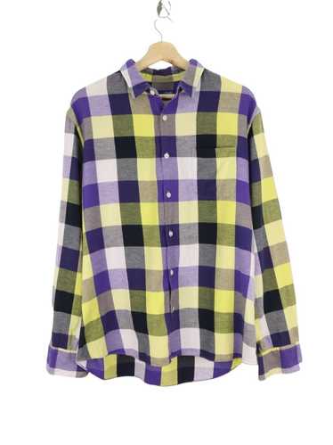 Beams Plus BEAMS Plaid Single Pocket Button Up Sh… - image 1