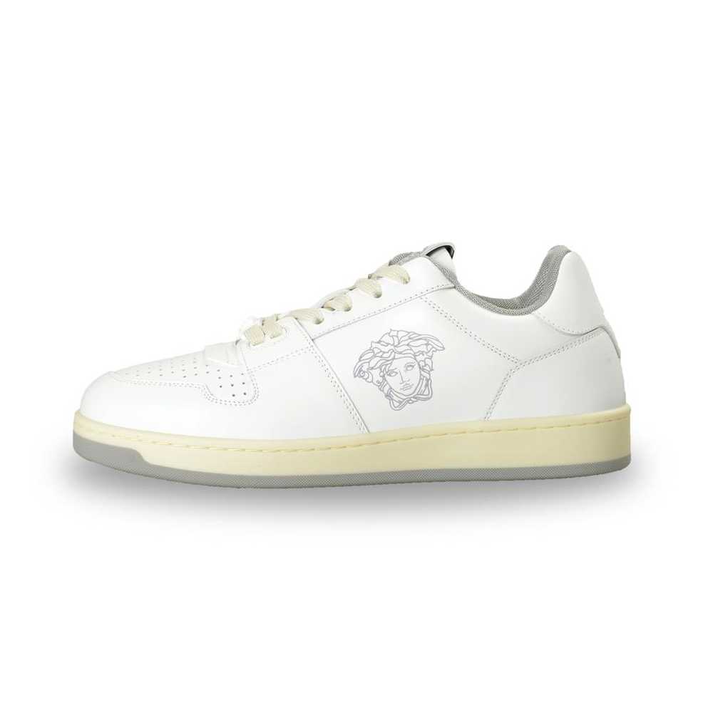 Versace Leather low trainers - image 4