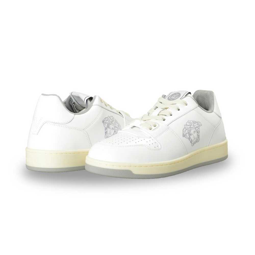 Versace Leather low trainers - image 8