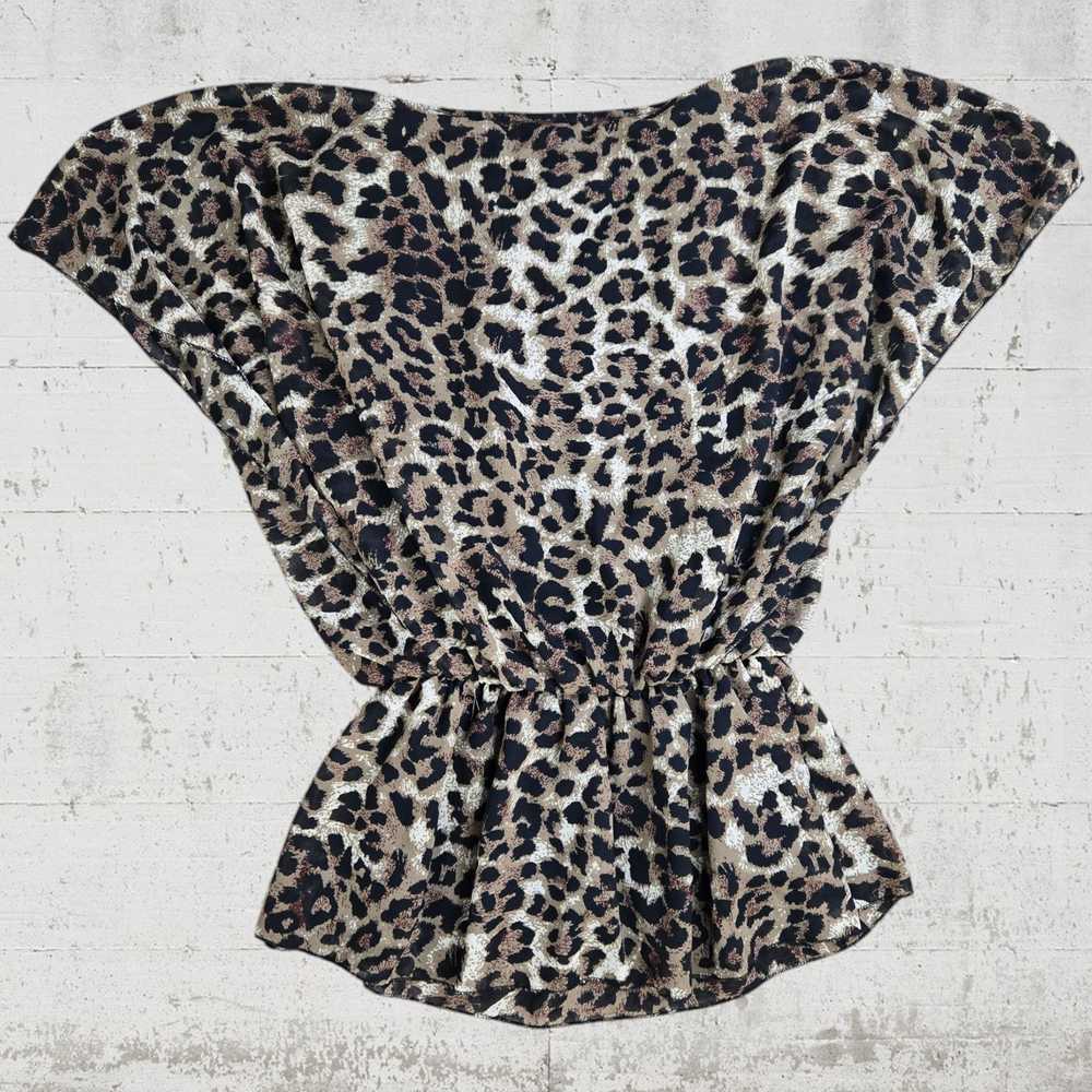 Serengeti Vintage Serengeti Animal Print Peplum B… - image 5