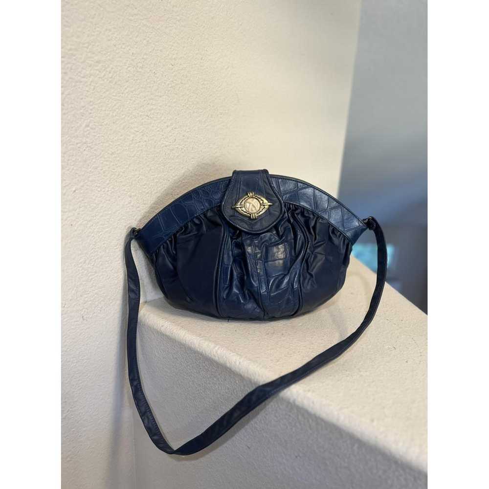 Non Signé / Unsigned Leather clutch bag - image 2