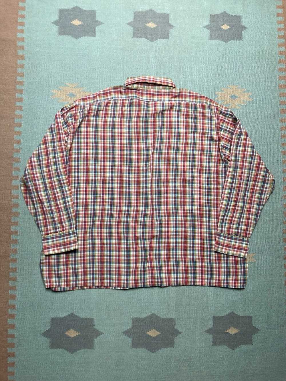 J.C. Penney VTG 70s JCPenney plaid shirt lightwei… - image 7