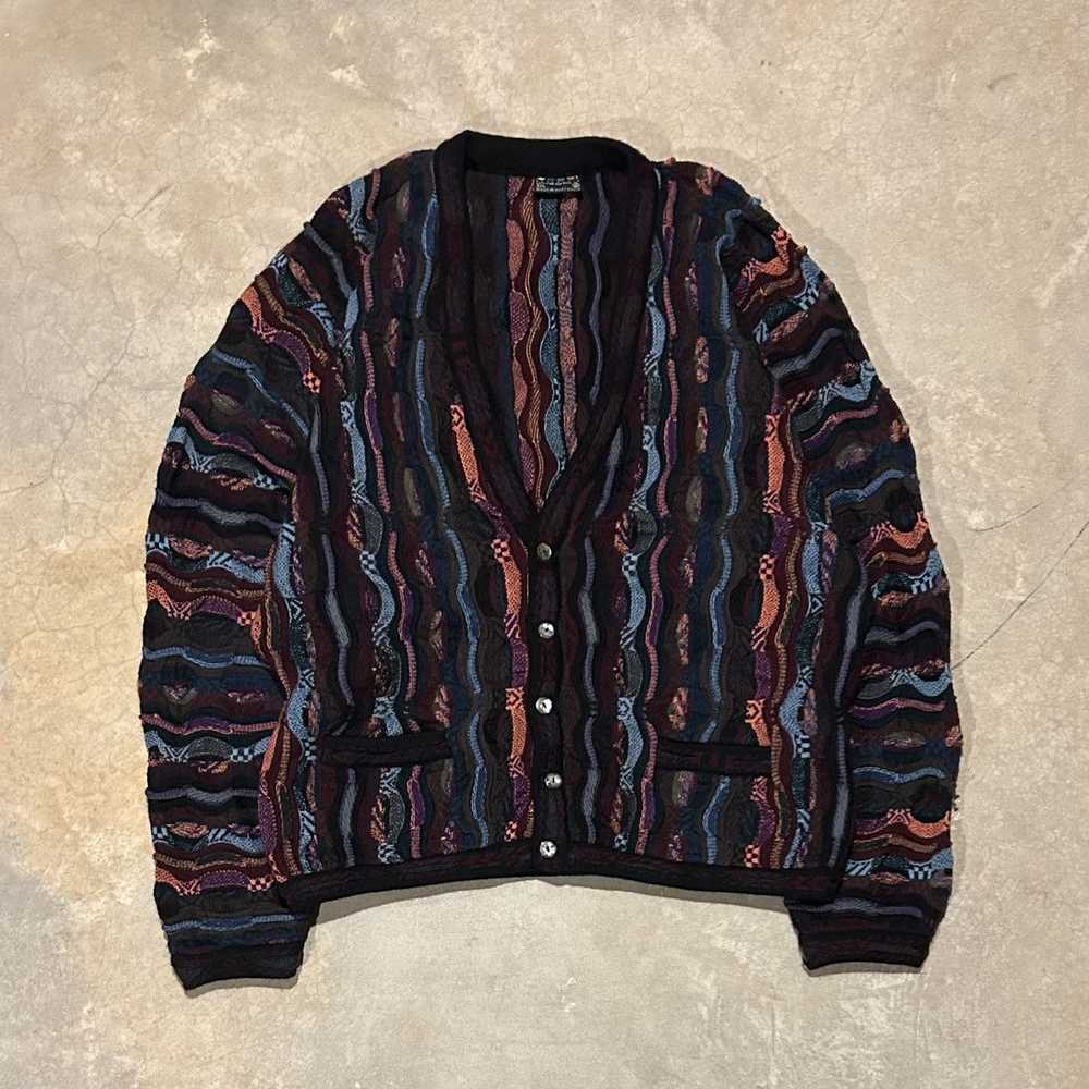 Coloured Cable Knit Sweater × Coogi × Vintage Cra… - image 1