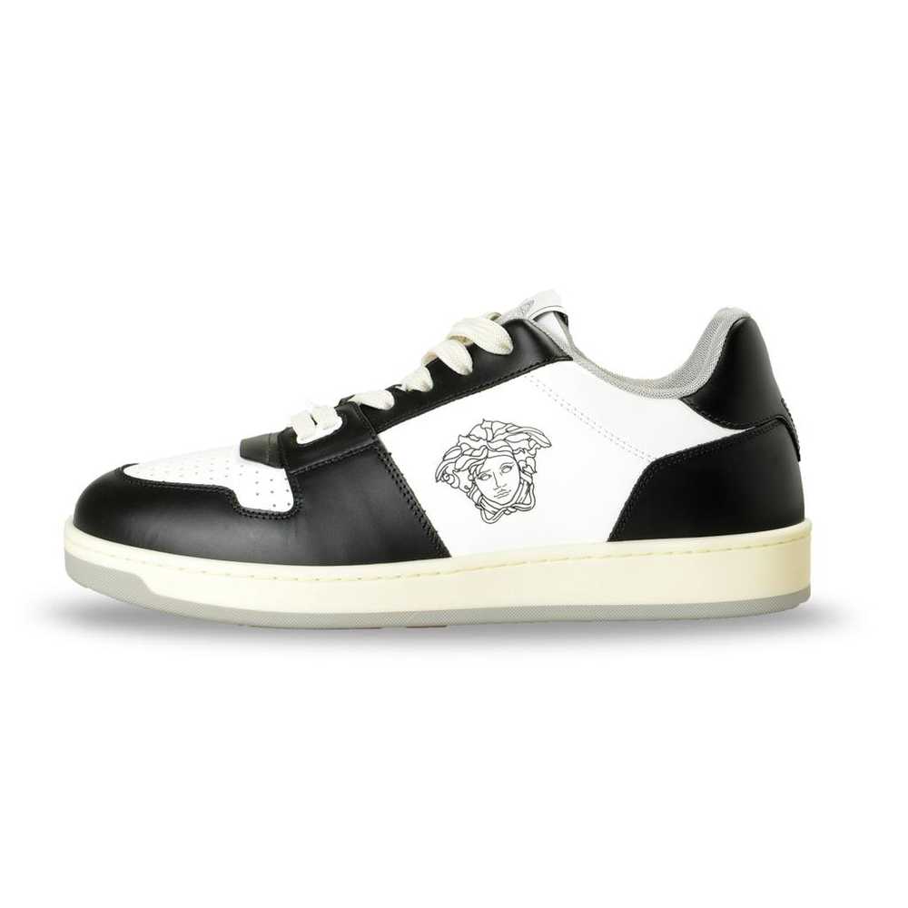 Versace Leather low trainers - image 4