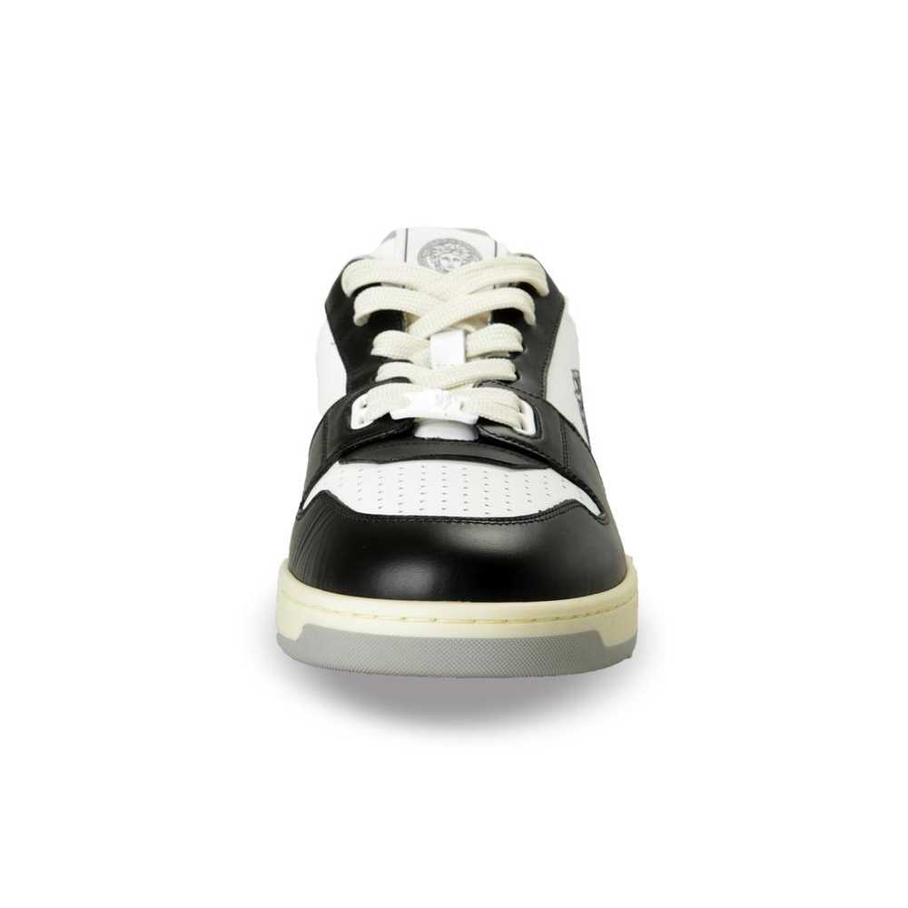 Versace Leather low trainers - image 6