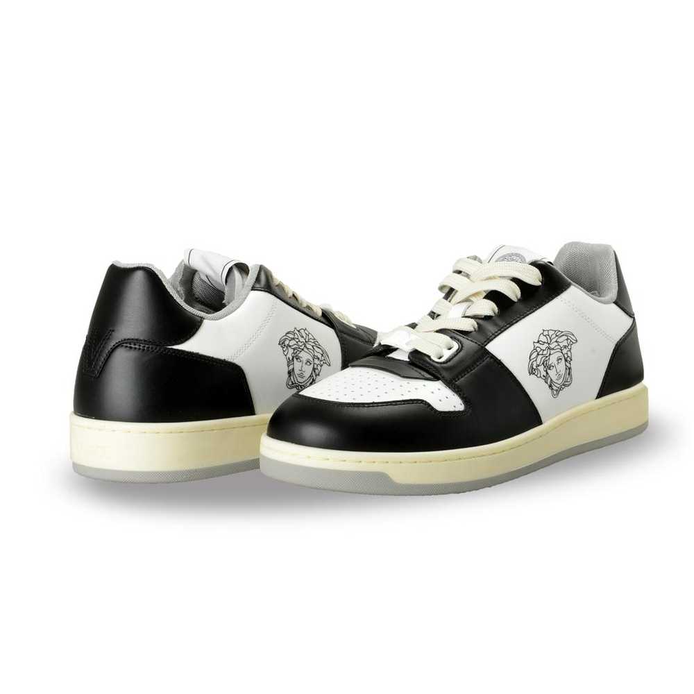 Versace Leather low trainers - image 8