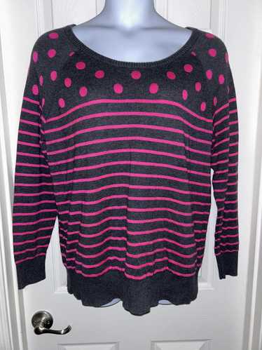 Torrid Torrid Sweater Pink and Gray Sweater Sz 2