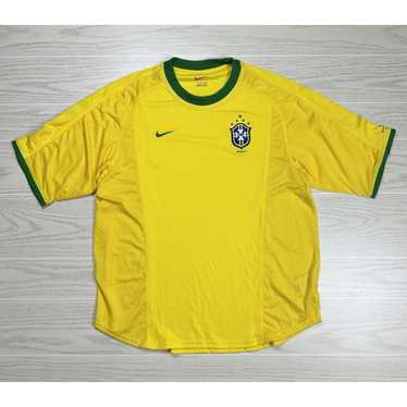 Nike 2000 Brazil Home Kit Soccer Jersey - image 1