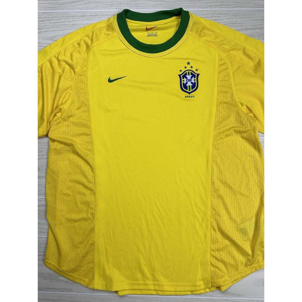 Nike 2000 Brazil Home Kit Soccer Jersey - image 2