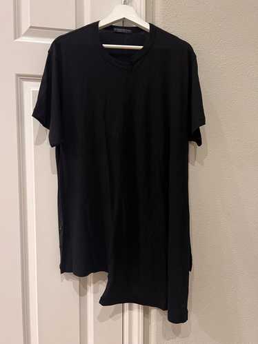 Yohji Yamamoto Regulation asymmetrical T-shirt cot