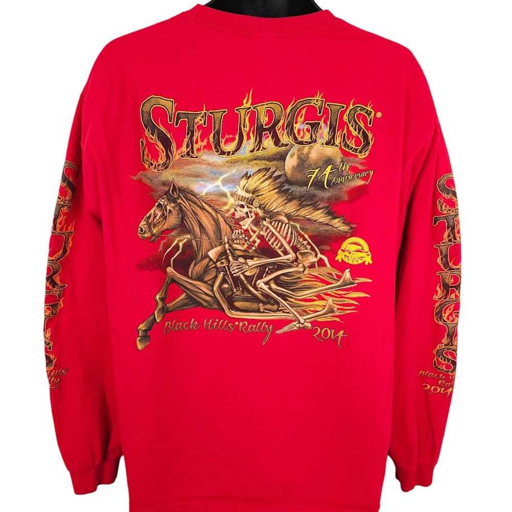 Streetwear Sturgis T Shirt Mens Size XL Red 2014 … - image 1