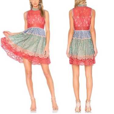 Alexis ALEXIS Vedette Victorian Lace Mini Dress Si