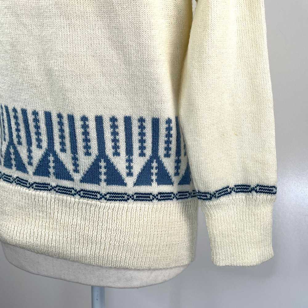 Vintage Vintage Cardigan Handmade Knit Fairisle A… - image 6