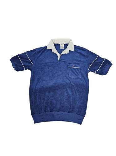 Other Vintage Mister Man Navy Terry Cloth Polo Shi