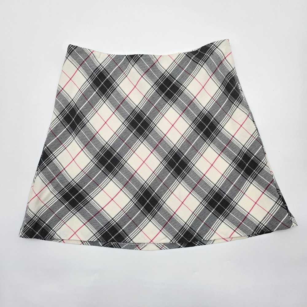 Other Tailor Black White Gingham Plaid Zip Mini S… - image 1